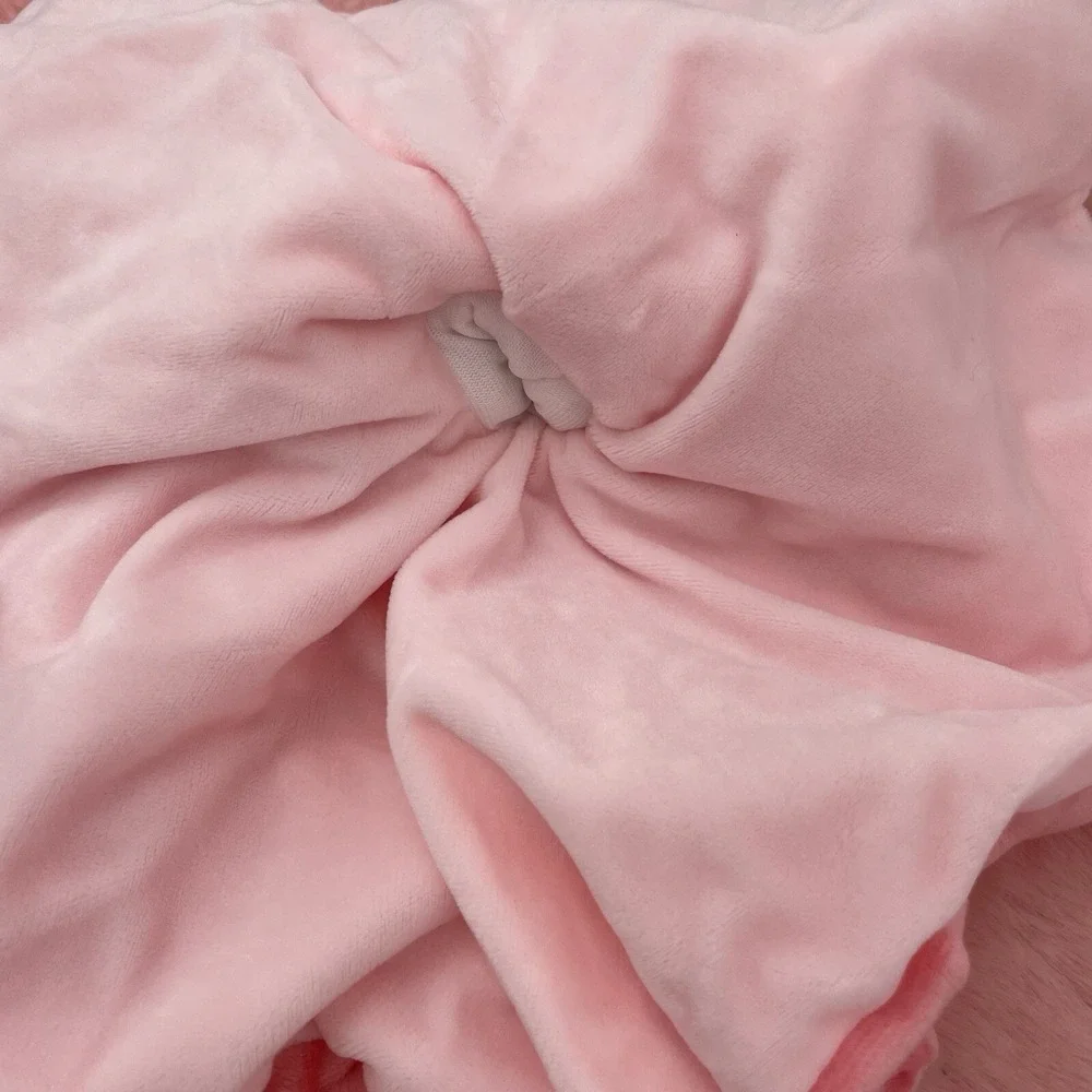 Baby Security‎ Blanket Stuffed Animal Soft Emotional Relief Blanket Bunny Pink